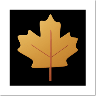 thanksgiving day leaf Posters and Art